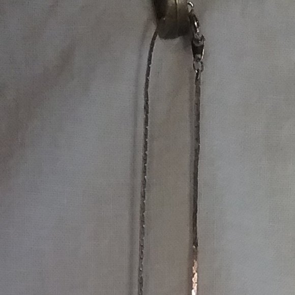 Vintage Hand painted Pink Rose Necklace - Picture 2 of 4